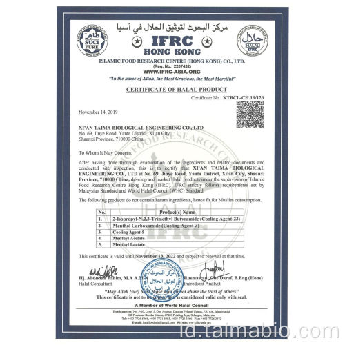 Pabrikan WS 23 Koolada Cooling Agents Powder